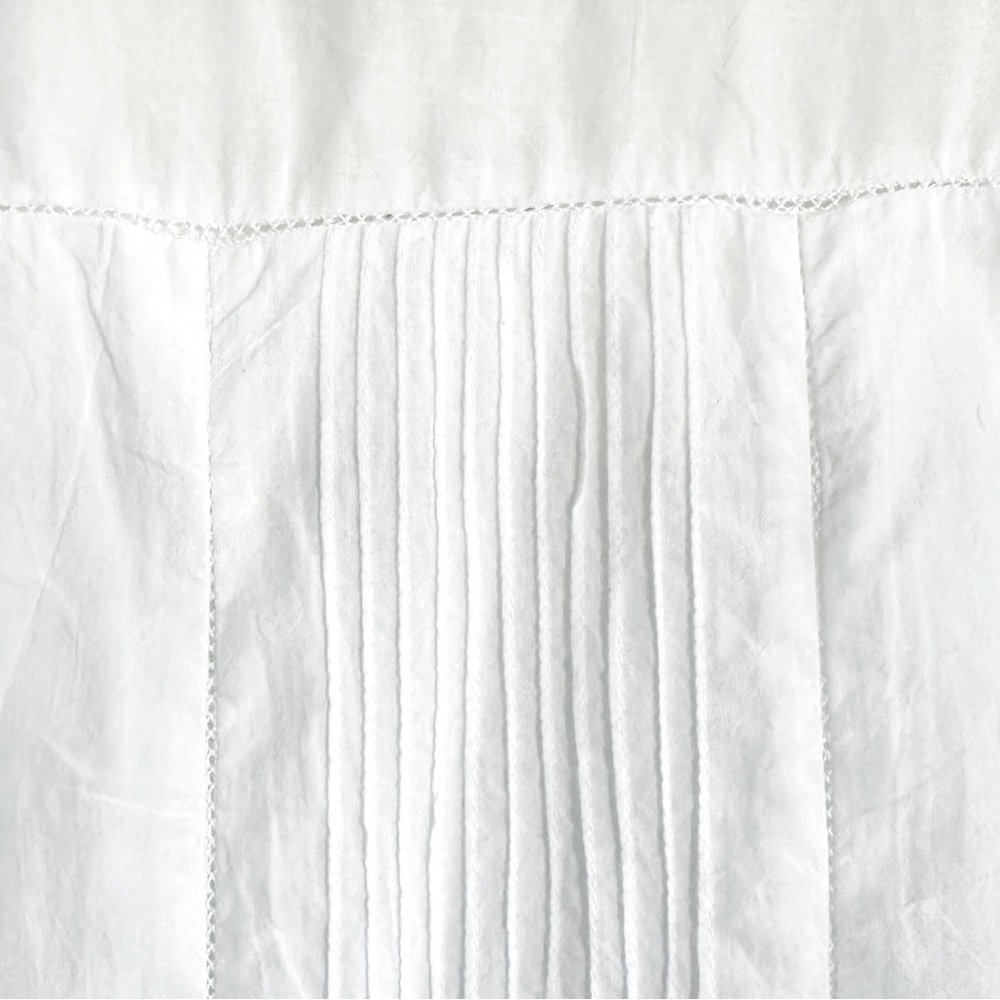April Cornell Pintuck Bell Sleeve Tunic in Ivory. Size S - Picture 4 of 6